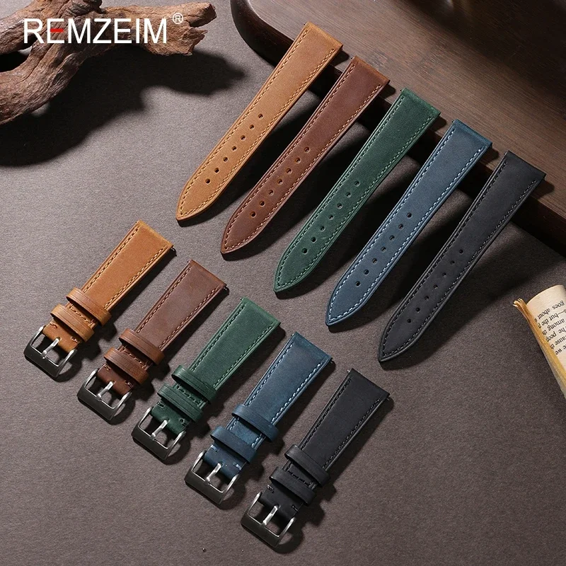 Leather Strap Quick Release - Crazy Horse skórzany pasek do zegarka