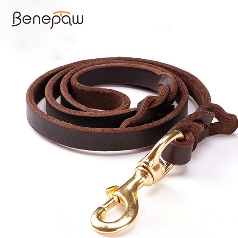 Leather Strap Quick Release - Benepaw wysokiej klasy skórzana smycz ze