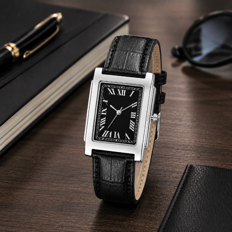 Męski zegarek analogowy kwarco – Leather Watch Band Men recenzja i cena