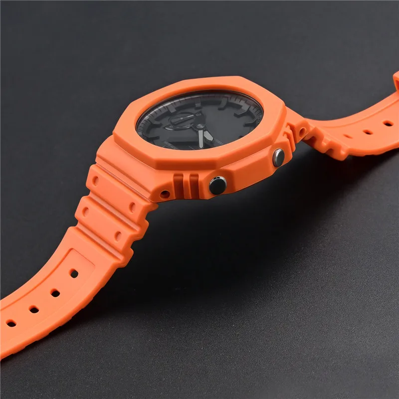 Gumowy pasek do zegarka, etui, – Casio Watch G-Shock Ga-2100 recenzja i cena
