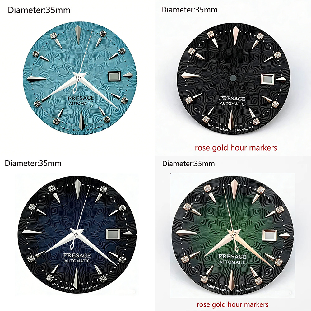 Tarcza 35mm z logo S, wzór lot – Seiko Watch Presage recenzja i cena