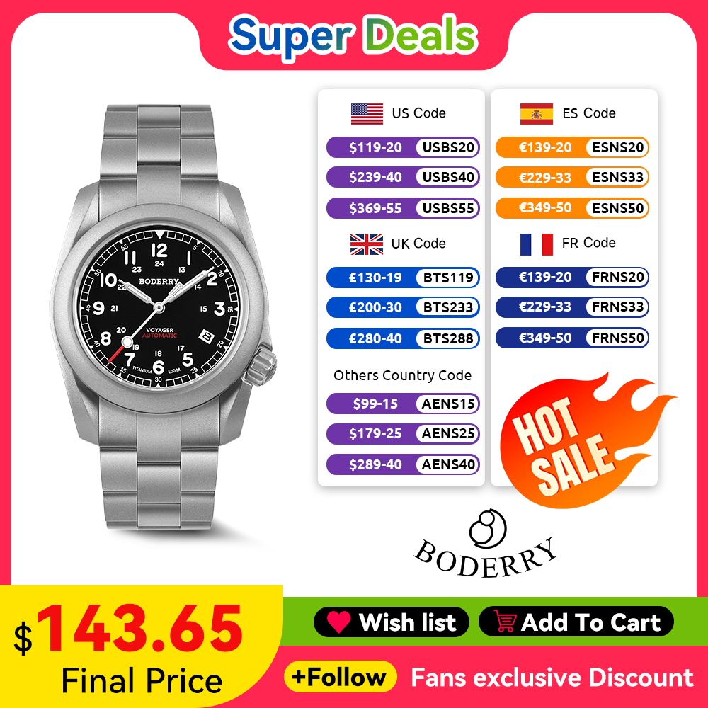 Boderry Voyager Field Watch Ti – Seiko Watch 5 Sports recenzja i cena